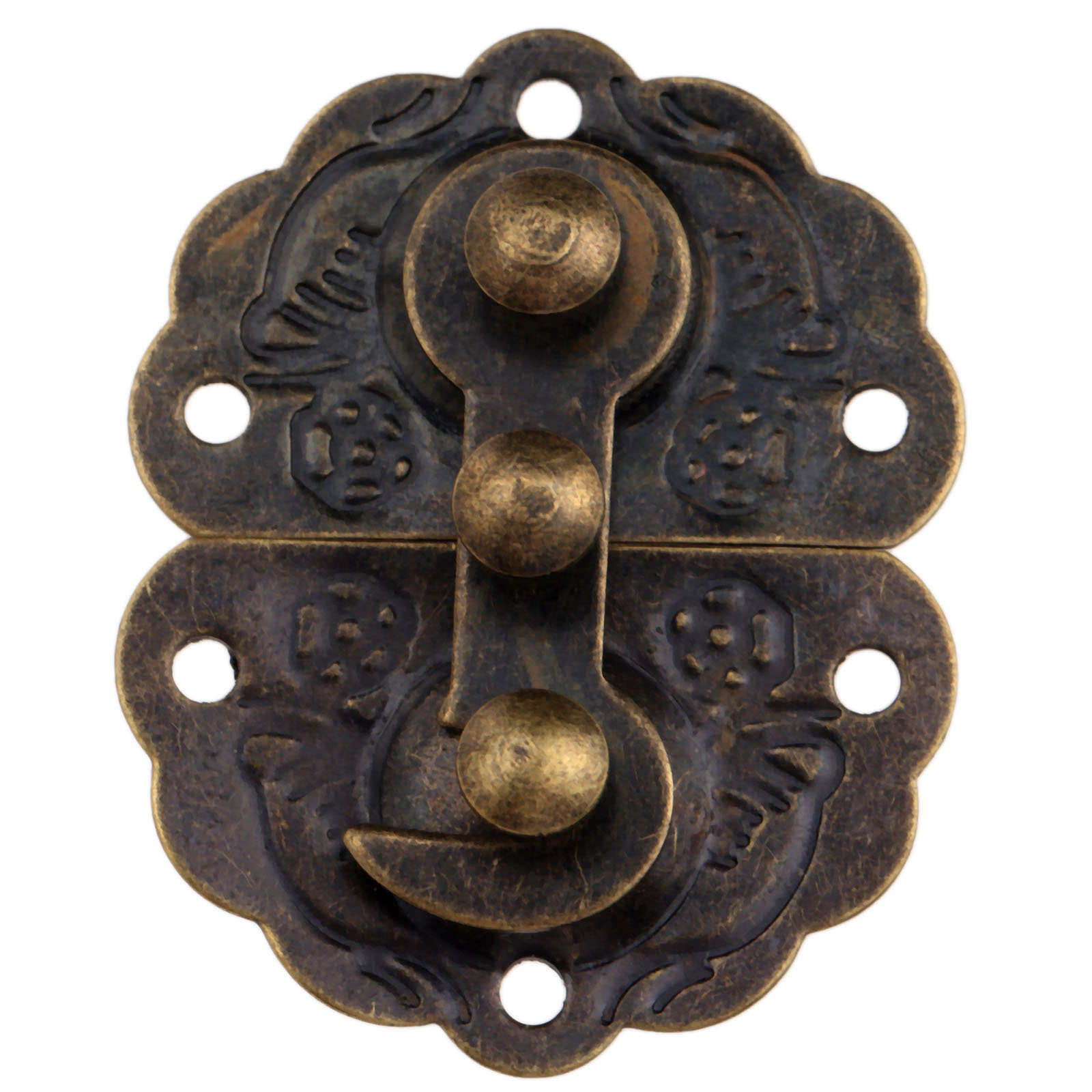Furniture Hardware Products - 1 szt. Antyczny brązowy zatrzask do