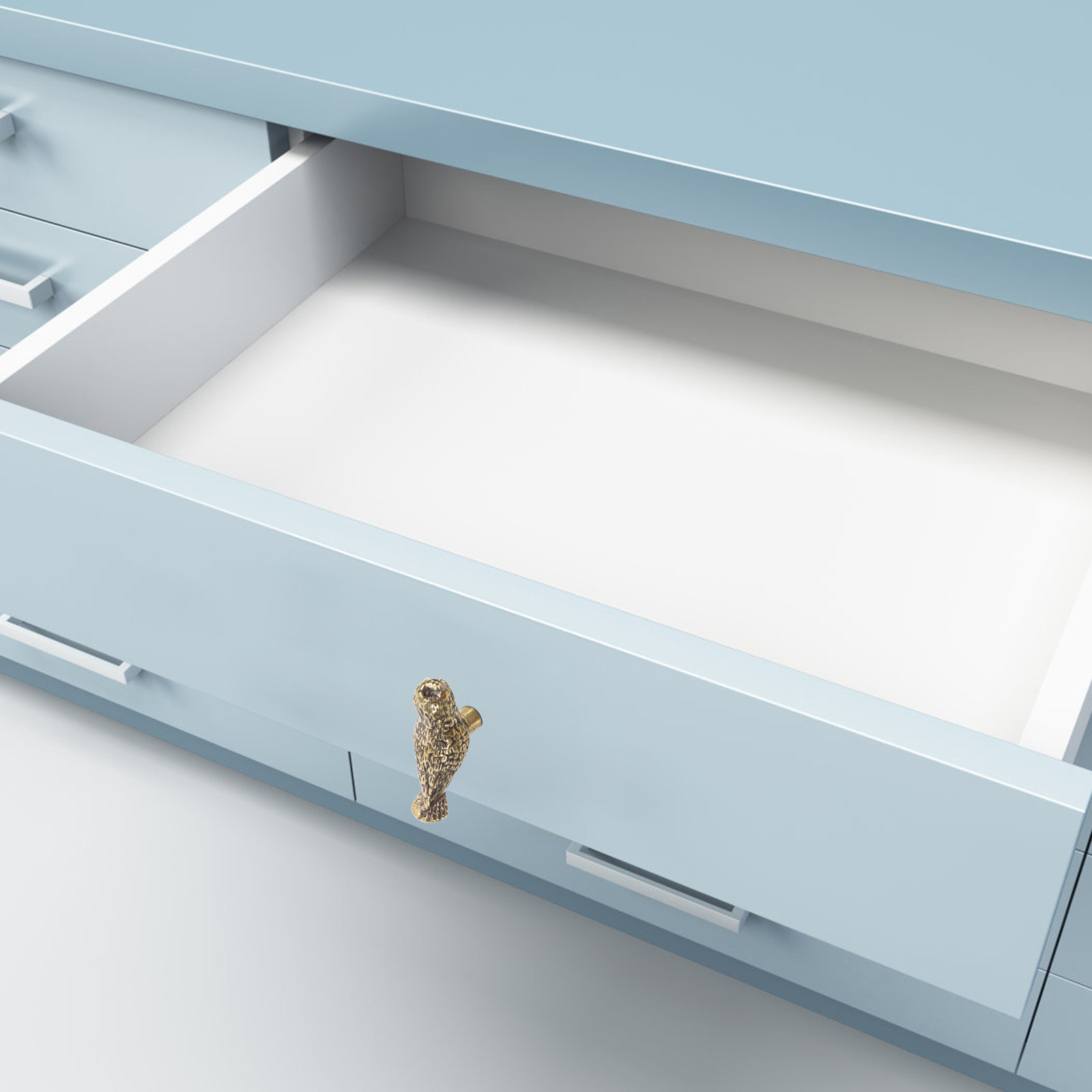 Unique Furniture Hardware Pulls - 2 szt. mosiężnych gałek do szafek