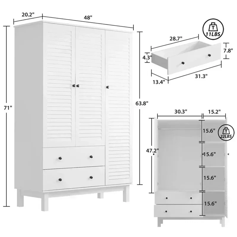 Nowa, prosta, nowoczesna szafa – Z. A. Furniture recenzja i cena