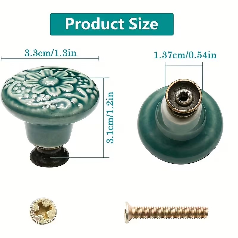 12 szt. ceramicznych gałek do  – Furniture Hardware Products recenzja i cena